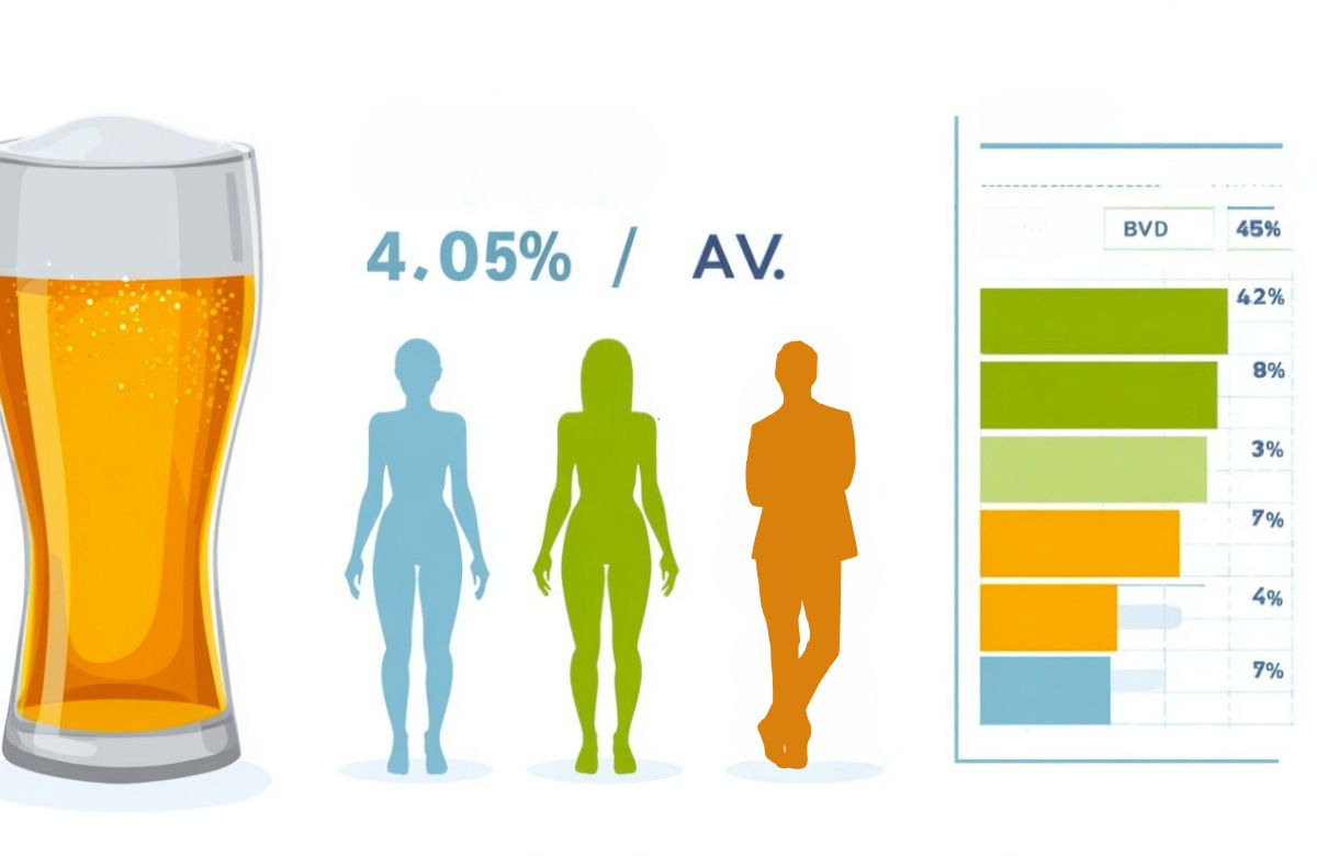 Pivo sadrži 4-6% alkohola, utiče na telo i promile, zahtevajući odgovornu konzumaciju.